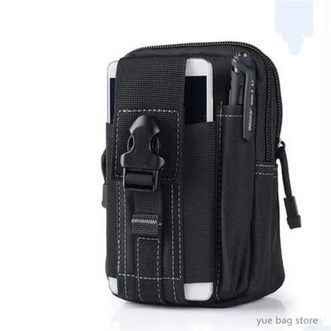 Riñonera Deportiva Impermeable y Táctica para Hombre - Bolsa de Cintura para Running, Camping y Viajes