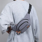 Riñonera Deportiva Impermeable de Nailon para Hombre, Gran Capacidad, Multifuncional y Resistente
