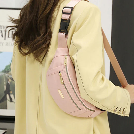Riñonera de Cintura para Mujer - Bolso Bandolera Casual de Nylon