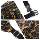 Riñonera Deportiva Vintage con Estampado de Leopardo para Mujer