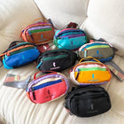 Riñonera Deportiva Multicolor 1.5L: Bolso de Cintura y Cruzado Ligero para Primavera y Verano