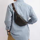 Riñonera de Cuero para Hombre - Bolso de Piel de Vestir Elegante