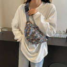 Riñonera Bohemia de Pana para Mujer - Bolso de Cintura, Cadera, Hombro y Cruzado