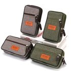 Riñonera Deportiva 2 Capas: Bolsa Móvil Horizontal y Vertical para Camping