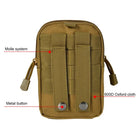 Riñonera Deportiva Táctica Molle - Bolsa de Cintura para Hombre y Mujer