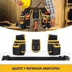 Riñonera Deportiva Amarilla para Electricista - Bolsa de Herramientas de Tela