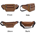 Riñonera de Cuero para Hombre - Bolso de Piel de Vestir Premium