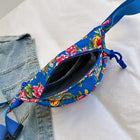 Riñonera Deportiva Mujer con Flores - Bolsa de Nylon para Entrenar