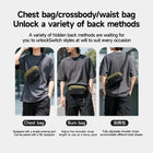 Riñonera de Cintura para Hombre - Bolso Bandolera Casual