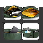 Riñonera Deportiva Hombre Nylon Multibolsillos Antirrobo Grande