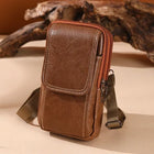 Riñonera Deportiva de Cuero Sintético - Bolso Multibolsillos para Hombre y Mujer