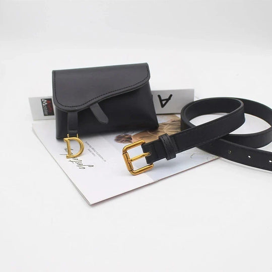 Riñonera de Cuero para Mujer - Bolso Cinturón PU Elegante y Práctico