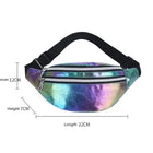 Riñonera Deportiva Impermeable Holográfica - Bolsa de Cintura para Senderismo, Ciclismo y Running