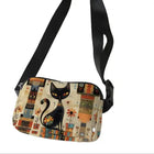 Riñonera Deportiva Ajustable con Estampado de Gato - Bolsa de Cintura Neutra para Correr