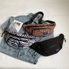 Riñonera Deportiva para Mujer: Bolsa Antirrobo con Estampado Leopardo, Cómoda y Ajustable