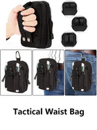 Riñonera Deportiva Táctica EDC con Funda para Móvil - Bolsa de Cintura Unisex