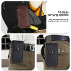 Riñonera Deportiva Hombre Impermeable - Bolso Cintura Cuero Multifuncional