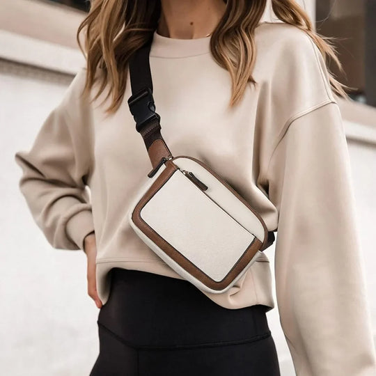 Riñonera de Cuero Vintage para Mujer - Bolso de Piel Elegante