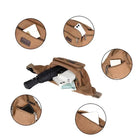 Riñonera Deportiva Hombre - Bolsa de Cintura de Lona Resistente con 3 Cremalleras
