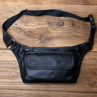 Riñonera de Cuero Genuino para Hombre - Bolso de Cintura y Pecho de Cuero Suave