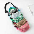 Riñonera Deportiva de Viaje con Estampado de Cuadros - Bolsa Ajustable y Portátil