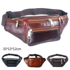 Riñonera Deportiva Hombre - Bolso Bandolera de Piel Sintética, Elegante y Moderna