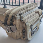 Riñonera Deportiva para Hombre - Bolso Multibolsillos con Cremallera