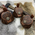 Riñonera Deportiva Steampunk para Hombre - Bolsa Medieval de Cuero Sintético