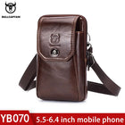 Riñonera de Cuero Genuino para Hombre - Bolsa de Cintura Pequeña