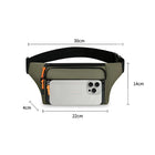 Riñonera Deportiva Multifuncional Antirrobo para Hombre - Ideal para Fitness y Móvil