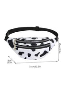Riñonera Deportiva Mujer con Estampado Animal - Bolsa Pechera y Bandolera