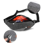 Riñonera Deportiva Hombre - Bolsa de Cintura de Lona para Dinero y Teléfono