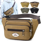 Riñonera Deportiva de Lona para Hombre - Bolsa Bananera para Teléfono