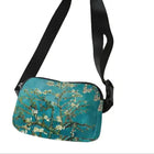 Riñonera Deportiva Blanca con Estampado Floral - Ajustable y Cómoda para Correr
