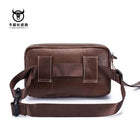 Riñonera de Cuero para Hombre - Bolso de Cintura con Correa Ajustable