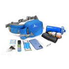 Riñonera Running Deportiva de Nylon con Portabotellas Ajustable para Senderismo y Trail