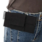 Riñonera Deportiva Negra para Hombre de Poliéster
