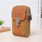 Riñonera Deportiva de Cuero Genuino con Sistema Molle - Porta Teléfono y Tarjetero
