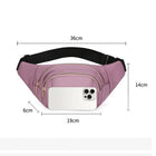 Riñonera Deportiva Hombre y Mujer - Bolsa de Cintura Ligera, Cruzada y Moderna para Running, Senderismo y Viajes