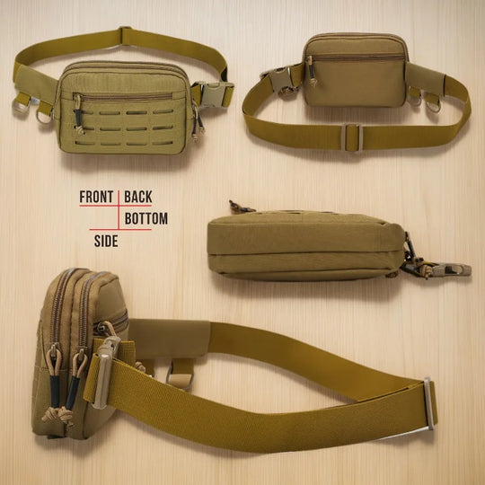 Riñonera Táctica Militar Unisex - Resistente y Funcional