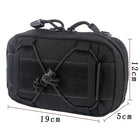 Riñonera Deportiva Táctica Negra de Nylon 1000D
