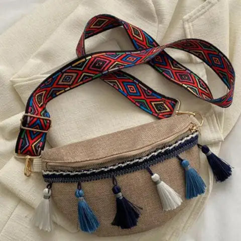 Богемная поясная сумка, женская поясная сумка, модная поясная сумка, этническая сумка на плечо, поясная сумка для бега, ходьбы, весеннего фестиваля, улицы