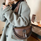 Riñonera Deportiva Mujer - Bolso Cintura Cuero Invierno con Compartimento para Teléfono