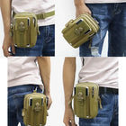 Riñonera Deportiva Impermeable para Hombre - Bolsa de Cintura Nylon Resistente