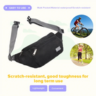 Riñonera Deportiva Unisex - Bolsa de Cintura para Viaje y Uso Diario, Negra