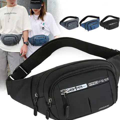 Riñonera Deportiva Impermeable Multifuncional de Gran Capacidad