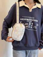 Riñonera Deportiva Mujer con Bordado - Bolsa Cruzada Ajustable Multifuncional
