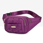 Riñonera Deportiva Impermeable para Mujer - Grande, Oxford, Bordado Floral