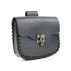 Riñonera de Cuero Vintage Estilo Vikingo para Mujer - Bolso Medieval con Cinturón