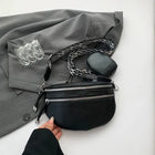 Riñonera Deportiva Mujer - Bolso Cintura Grande de Cuero Sintético, Diseño Simple y Elegante